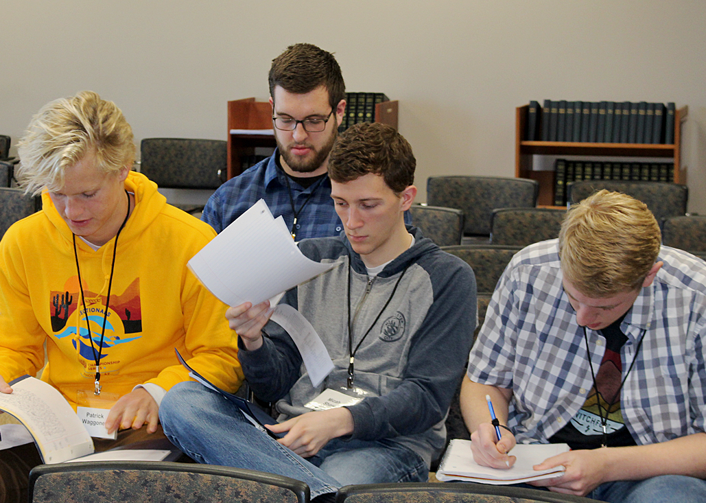 Students studying at the 2018 Timothy Conference